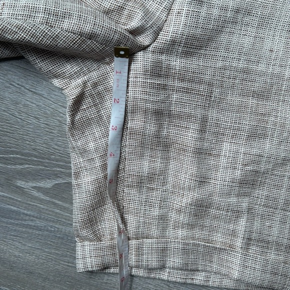 Carolina Herrera linen high waisted shorts 4 - Picture 8 of 10